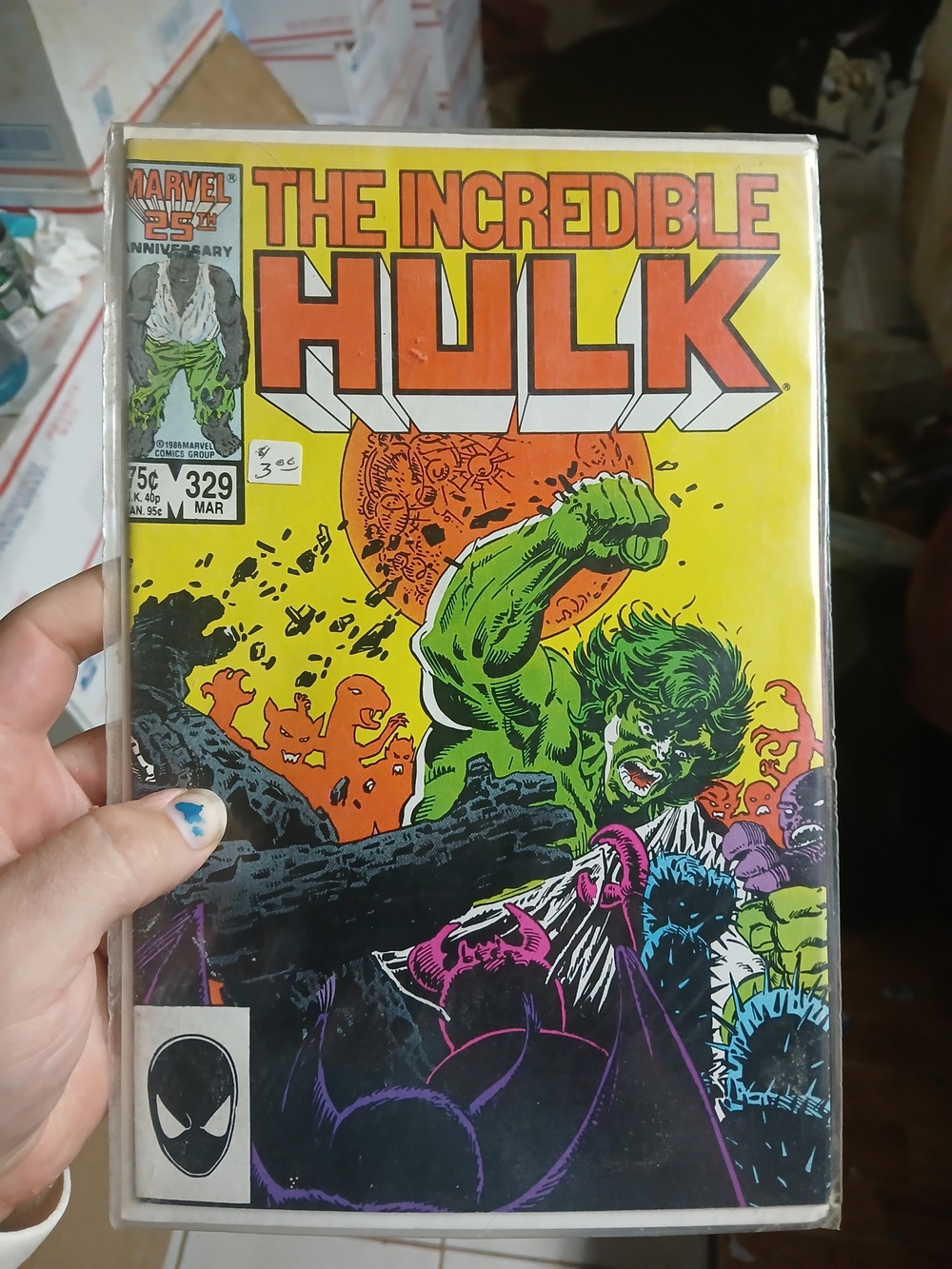 copy of The Incredible Hulk #329 published by Marvel Comics in March 1987